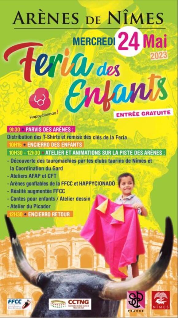 FERIA DES ENFANTS : RENDEZ-VOUS AUX ARÈNES CE MERCREDI 24 MAI