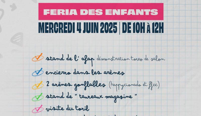 Le programme de la Feria des Enfants