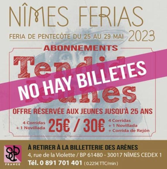 FERIA DE PENTECÔTE : LE TENDIDO JEUNES AFFICHE COMPLET !