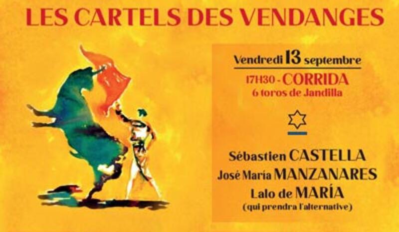 FERIA DES VENDANGES : VENTE DES PLACES SÉPARÉES POUR LES CORRIDAS ET LA NOVILLADA